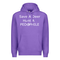 Purple save a deer   hunt a pedophil Premium Hoodie - artisFamous
