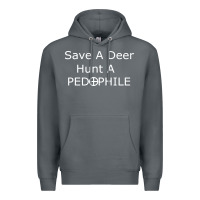 Rock save a deer   hunt a pedophil Premium Hoodie - artisFamous