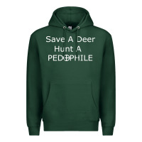 Sports Green save a deer   hunt a pedophil Premium Hoodie - artisFamous