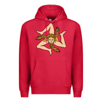 Cardinal sicilian triskelion Premium Hoodie - artisFamous