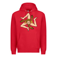 Red sicilian triskelion Premium Hoodie - artisFamous