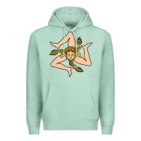 Seafoam sicilian triskelion Premium Hoodie - artisFamous