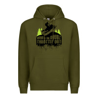 Army Green snowmobile throttle Premium Hoodie - artisFamous