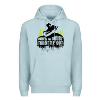Blue Mist snowmobile throttle Premium Hoodie - artisFamous