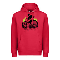 Cardinal snowmobile throttle Premium Hoodie - artisFamous