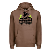 Chestnut snowmobile throttle Premium Hoodie - artisFamous