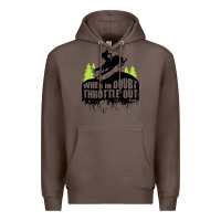 Coffee snowmobile throttle Premium Hoodie - artisFamous