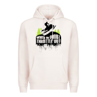 Pale Pink snowmobile throttle Premium Hoodie - artisFamous
