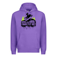 Purple snowmobile throttle Premium Hoodie - artisFamous