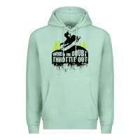 Seafoam snowmobile throttle Premium Hoodie - artisFamous