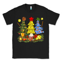 Black christmas with softball trees bbs Classic Tee - BundleAndBundleShop