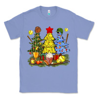Colony Blue christmas with softball trees bbs Classic Tee - BundleAndBundleShop
