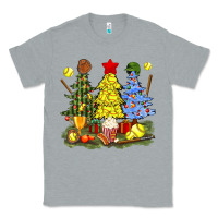 Heather Grey christmas with softball trees bbs Classic Tee - BundleAndBundleShop