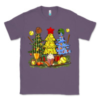 Lavender christmas with softball trees bbs Classic Tee - BundleAndBundleShop