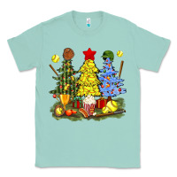 Seafoam christmas with softball trees bbs Classic Tee - BundleAndBundleShop