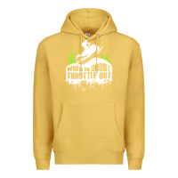 Antique Gold snowmobile throttle Premium Hoodie - artisFamous