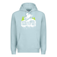 Blue Mist snowmobile throttle Premium Hoodie - artisFamous