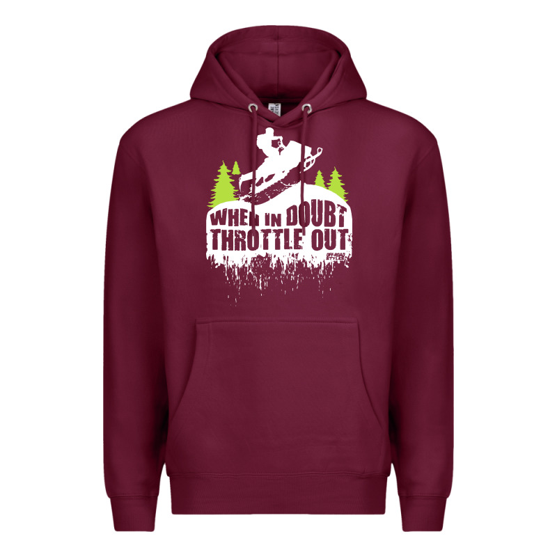 Snowmobile Throttle Premium Hoodie by artisFamous | Teevron