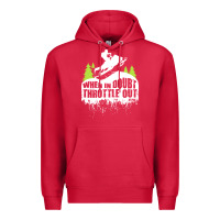 Cardinal snowmobile throttle Premium Hoodie - artisFamous