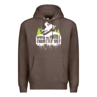 Coffee snowmobile throttle Premium Hoodie - artisFamous
