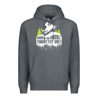 Rock snowmobile throttle Premium Hoodie - artisFamous