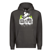 Smoke snowmobile throttle Premium Hoodie - artisFamous