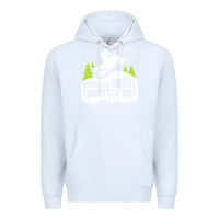 White snowmobile throttle Premium Hoodie - artisFamous