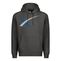 Charcoal Heather space X Premium Hoodie - artisFamous