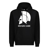 Black spartan helmet Premium Hoodie - artisFamous