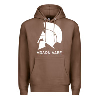 Chestnut spartan helmet Premium Hoodie - artisFamous
