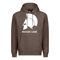 Coffee spartan helmet Premium Hoodie - artisFamous