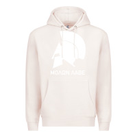 Pale Pink spartan helmet Premium Hoodie - artisFamous