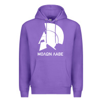 Purple spartan helmet Premium Hoodie - artisFamous