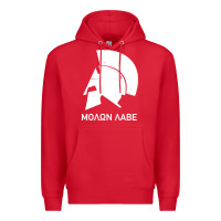 Red spartan helmet Premium Hoodie - artisFamous