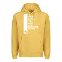 Antique Gold the man in black fled across the desert Premium Hoodie - artisFamous