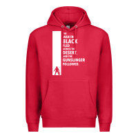 The Man In Black Fled Across The Desert Premium Hoodie | Teevron