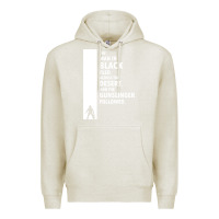 Oatmeal Heather the man in black fled across the desert Premium Hoodie - artisFamous