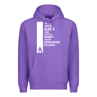 Purple the man in black fled across the desert Premium Hoodie - artisFamous