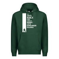 Sports Green the man in black fled across the desert Premium Hoodie - artisFamous