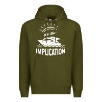Army Green the implication   its always sunny in philadelphia Premium Hoodie - artisFamous