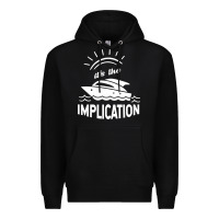 Black the implication   its always sunny in philadelphia Premium Hoodie - artisFamous
