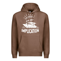 Chestnut the implication   its always sunny in philadelphia Premium Hoodie - artisFamous