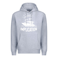 Heather Grey the implication   its always sunny in philadelphia Premium Hoodie - artisFamous