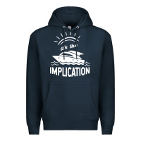 Navy the implication   its always sunny in philadelphia Premium Hoodie - artisFamous