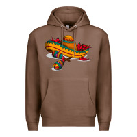 Chestnut maracas sombrero mexican Premium Hoodie - artisFamous