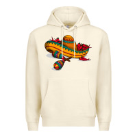 Sandshell maracas sombrero mexican Premium Hoodie - artisFamous