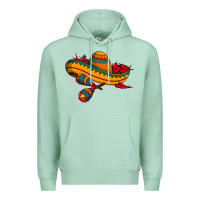 Seafoam maracas sombrero mexican Premium Hoodie - artisFamous