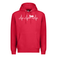 Cardinal heartbeat recumbent bicycle bike cyclist biking Premium Hoodie - artisFamous