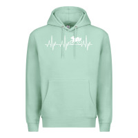 Seafoam heartbeat recumbent bicycle bike cyclist biking Premium Hoodie - artisFamous