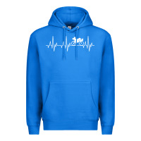 True Royal heartbeat recumbent bicycle bike cyclist biking Premium Hoodie - artisFamous